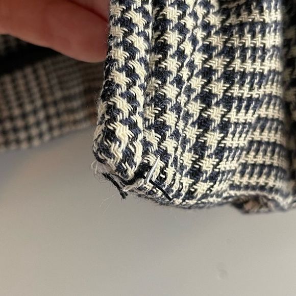 ZARA Checkered Double Breasted Quilted Oversized Short Coat - Picture 11 of 17